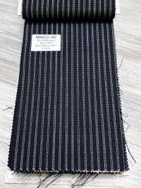 MH6521-NV Standard Japanese Wool-Mohair Worsted (Tonic-Style) Stripe Navy[Textile] Additional Images
