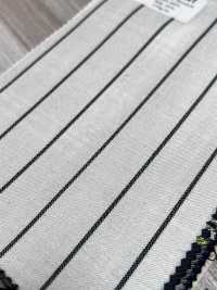 SK5524-WT Standard Japanese Silk-Wool Stretch Stripe White[Textile] Additional Images