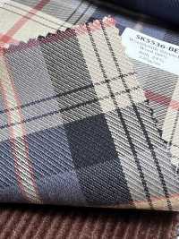 SK5536-BE Standard Japanese Silk-Wool Stretch Check Beige[Textile] Additional Images