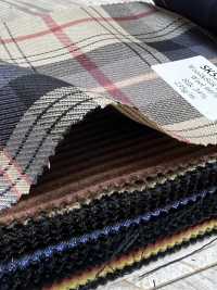 SK5536-BE Standard Japanese Silk-Wool Stretch Check Beige[Textile] Additional Images