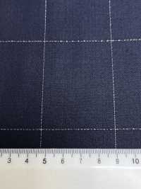 LA5531-NV Classic Made In Japan Silk Lame Wool Stretch Check Navy Blue[Textile] HOSOI SYOJI Additional Images