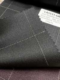 LA5531-GR Classic Made In Japan Silk Lame Wool Stretch Check Green[Textile] HOSOI SYOJI Additional Images
