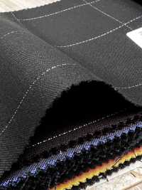 LA5531-GR Classic Made In Japan Silk Lame Wool Stretch Check Green[Textile] HOSOI SYOJI Additional Images