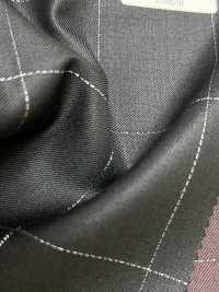 LA5531-GR Classic Made In Japan Silk Lame Wool Stretch Check Green[Textile] HOSOI SYOJI Additional Images