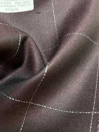 LA5531-DR Standard Japanese Silk Lame Wool Stretch Check, Dark Red[Textile] HOSOI SYOJI Additional Images