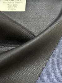 SK3501-NV Standard Japanese-made Silk Wool Stretch Navy Blue[Textile] HOSOI SYOJI Additional Images