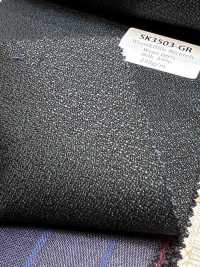 SK3503-GR Standard Japanese Silk Wool Stretch Green[Textile] HOSOI SYOJI Additional Images