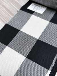SK3535-WT Classic Made In Japan Silk Wool Stretch Check White[Textile] Additional Images