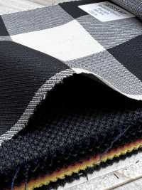 SK3535-WT Classic Made In Japan Silk Wool Stretch Check White[Textile] Additional Images