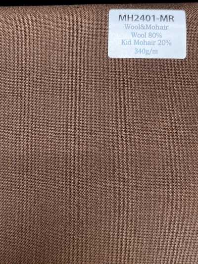 MH2401-MR Standard Made In Japan Wool Mohair Worsted (Tonic Style) Maroon