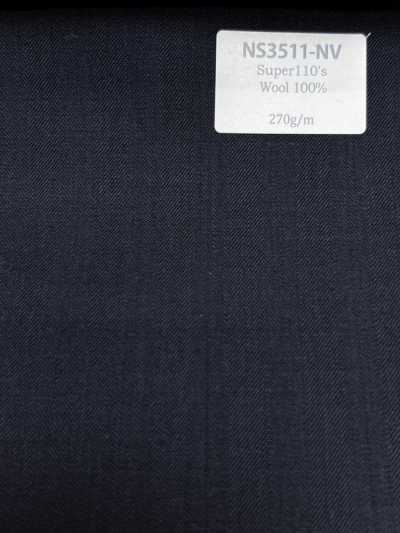 NS3511-NV Classic Japanese-made Super110’s Wool Stretch Navy Blue