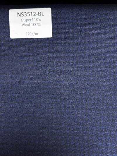 NS3512-BL Classic Japanese-made Super110’s Wool Stretch Blue