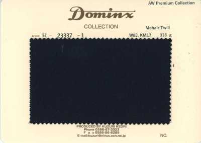 23337-1 Standard Mohair Twill DOMINX (Dominx) Premium Collection Black