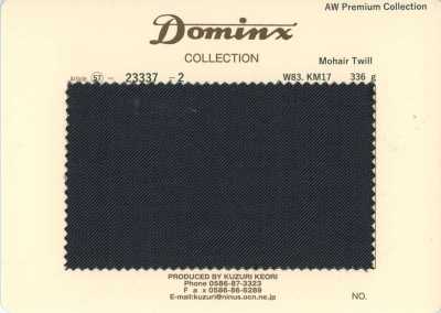 23337-2 Standard Mohair Twill DOMINX Premium Collection Charcoal