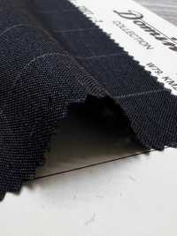 23977-2 Standard Kid Mohair DOMINX Premium Collection Wide Stripe Charcoal[Textile] Kuzuri Woolen Fabric (DOMINX) Additional Images