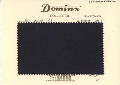 23952-C6 Standard Mohair Fresco Kid Mohair DOMINX Premium Collection Charcoal