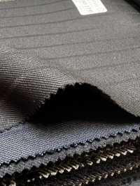 69580-17 26AW HERDREX [Silk & Wool] Silk And Wool Black Shadow Stripe[Textile] Kunishima Co., Ltd. Additional Images