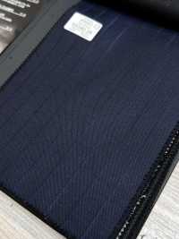 69580-38 26AW HERDREX [Silk & Wool] Silk And Wool Navy Shadow Stripe[Textile] Kunishima Co., Ltd. Additional Images