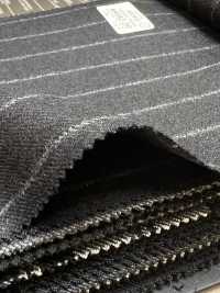 69582-20 26AW HERDREX [Tasmanian Flannel] Silk And Wool Navy Stripe[Textile] Kunishima Co., Ltd. Sub Photo