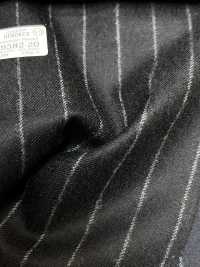 69582-20 26AW HERDREX [Tasmanian Flannel] Silk And Wool Navy Stripe[Textile] Kunishima Co., Ltd. Sub Photo