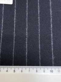 69582-20 26AW HERDREX [Tasmanian Flannel] Silk And Wool Navy Stripe[Textile] Kunishima Co., Ltd. Sub Photo