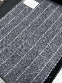69582-55 26AW HERDREX [Tasmanian Flannel] Silk And Wool Gray Stripe[Textile] Kunishima Co., Ltd. Sub Photo