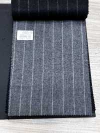 69582-55 26AW HERDREX [Tasmanian Flannel] Silk And Wool Gray Stripe[Textile] Kunishima Co., Ltd. Sub Photo