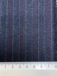 56CN5229 CANONICO 21 MOULINE SAXONY Navy Blue/Red Stripe[Textile] CANONICO Additional Images
