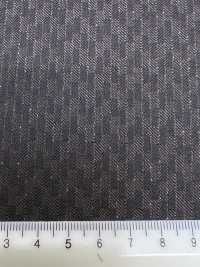 LA6511-BR Japanese-made Silk Lame Wool Stretch Brown Stripe[Textile] HOSOI SYOJI Additional Images