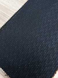 LA6511-GR Japanese-made Silk Lame Wool Stretch Green Stripe[Textile] HOSOI SYOJI Additional Images