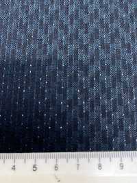 LA6511-GR Japanese-made Silk Lame Wool Stretch Green Stripe[Textile] HOSOI SYOJI Additional Images