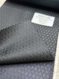 SK6511-BK Japanese-made Silk Wool Stretch Black Diamond Pattern[Textile] HOSOI SYOJI Additional Images