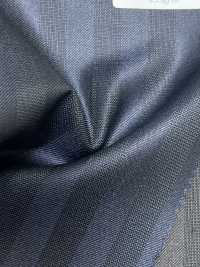 SK6512-NV Japanese-made Silk Wool Stretch Navy Blue Stripe[Textile] HOSOI SYOJI Additional Images
