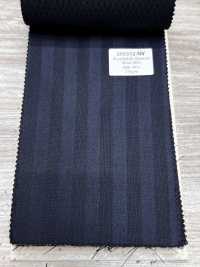 SK6512-NV Japanese-made Silk Wool Stretch Navy Blue Stripe[Textile] HOSOI SYOJI Additional Images