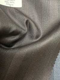 SK6512-BR Japanese-made Silk Wool Stretch Brown Stripe[Textile] HOSOI SYOJI Additional Images