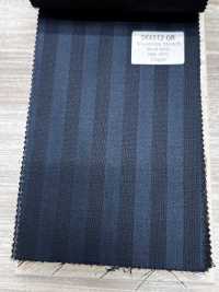 SK6512-GR Japanese-made Silk Wool Stretch Brown Stripe[Textile] HOSOI SYOJI Additional Images