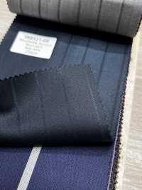 SK6521-GR Made In Japan Silk Wool Stretch Green Stripe[Textile] HOSOI SYOJI Additional Images
