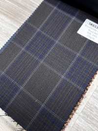 SK6531-BR Made In Japan Silk Wool Stretch Brown Check[Textile] HOSOI SYOJI Additional Images