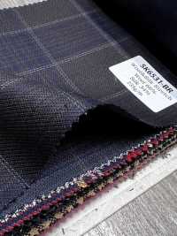 SK6531-BR Made In Japan Silk Wool Stretch Brown Check[Textile] HOSOI SYOJI Additional Images