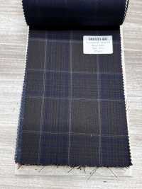 SK6531-BR Made In Japan Silk Wool Stretch Brown Check[Textile] HOSOI SYOJI Additional Images