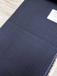 PR6531-NV Standard Japanese-made Premium Super 120's Single-thread Stretch Stripe Navy Blue[Textile] HOSOI SYOJI Additional Images