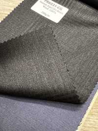 PR6531-CG Standard Domestic Premium Super120's Single-Yarn Stretch Stripe Charcoal Corduroy Gray[Textile] HOSOI SYOJI Additional Images