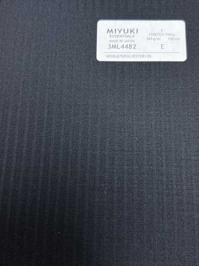 26AW MIYUKI Textile MIYUKI ESSENTIALS Stretch Twill Navy Solid