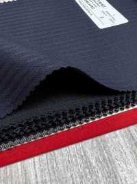 3ML4493 26AW MIYUKI Textile ESSENTIALS Stretch Twill Navy Stripe Miyuki Woolen Mills Additional Images