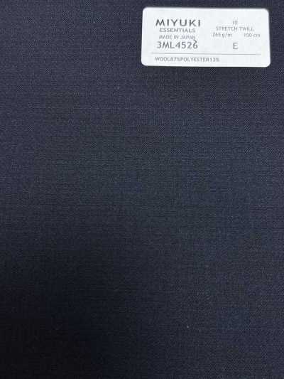 26AW MIYUKI Textile MIYUKI ESSENTIALS Stretch Twill Navy Solid