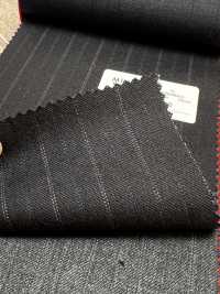 4MG4561 26AW MARUNOUCHI Twill Navy Stripe[Textile] Miyuki Woolen Mills Additional Images