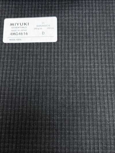 26AW MARUNOUCHI Twill Charcoal Gray Check