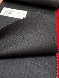4ML4412 26AW THE CITY Twill Navy Stripe[Textile] Miyuki Woolen Mills Additional Images