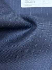 4ML4423 26AW THE CITY Twill Navy Stripe[Textile] Miyuki Woolen Mills Additional Images