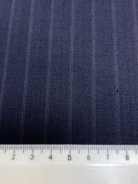 4ML4434 26AW THE CITY Twill Navy Stripe[Textile] Miyuki Woolen Mills Additional Images